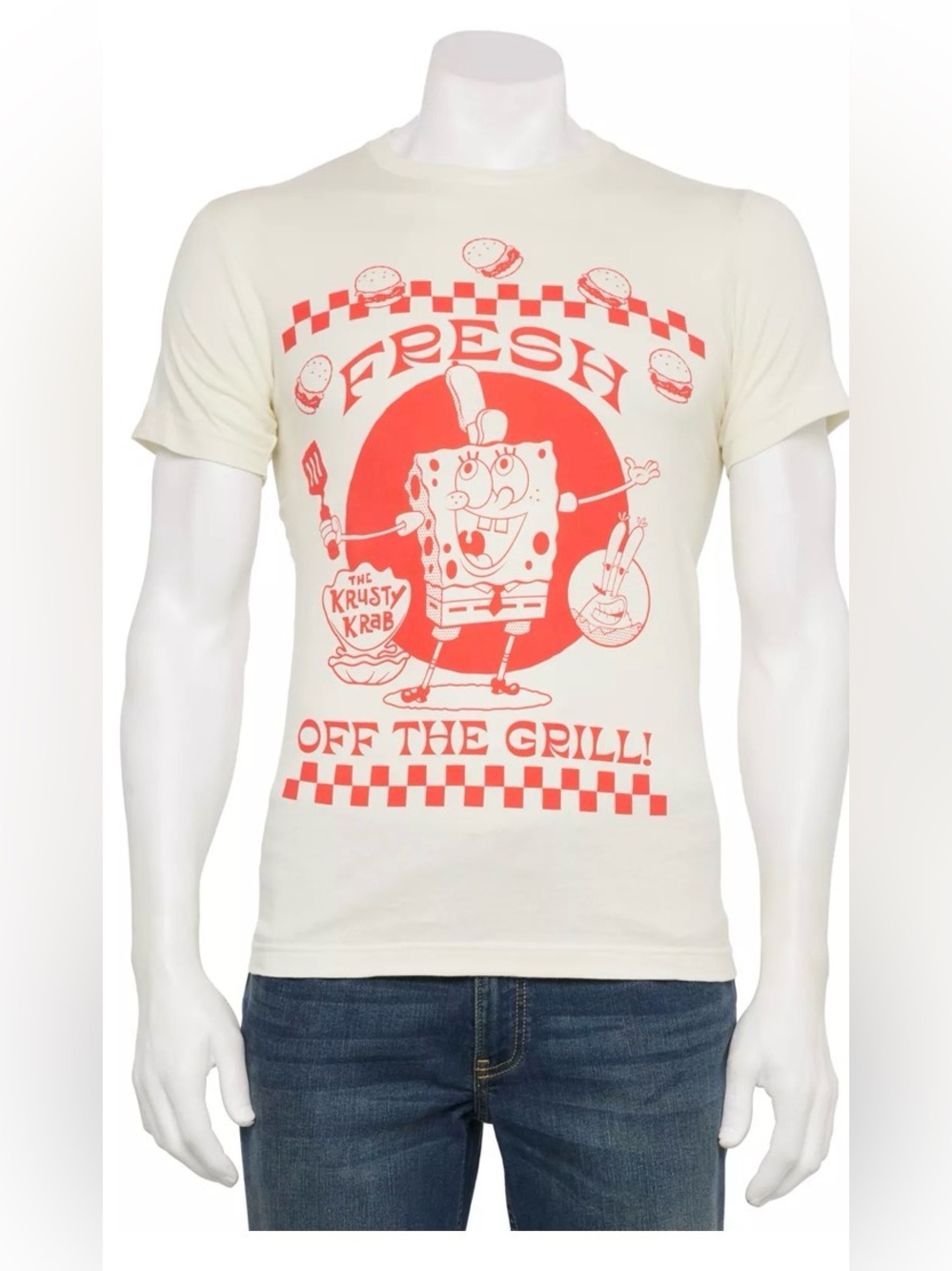 SpongeBob SquarePants Krusty Krab Burgers Graphic Tee | Unisex 100% Cotton